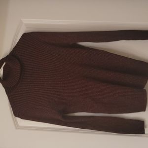 Chicos sweater - Red,  long sleeve,  turtle neck, slight sparkle